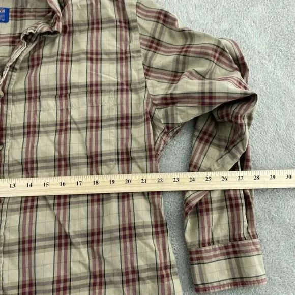 Pendleton wrinkle resistant Shirt Long Sleeve Button Down Mens L Plaid 3921 - Picture 5 of 8